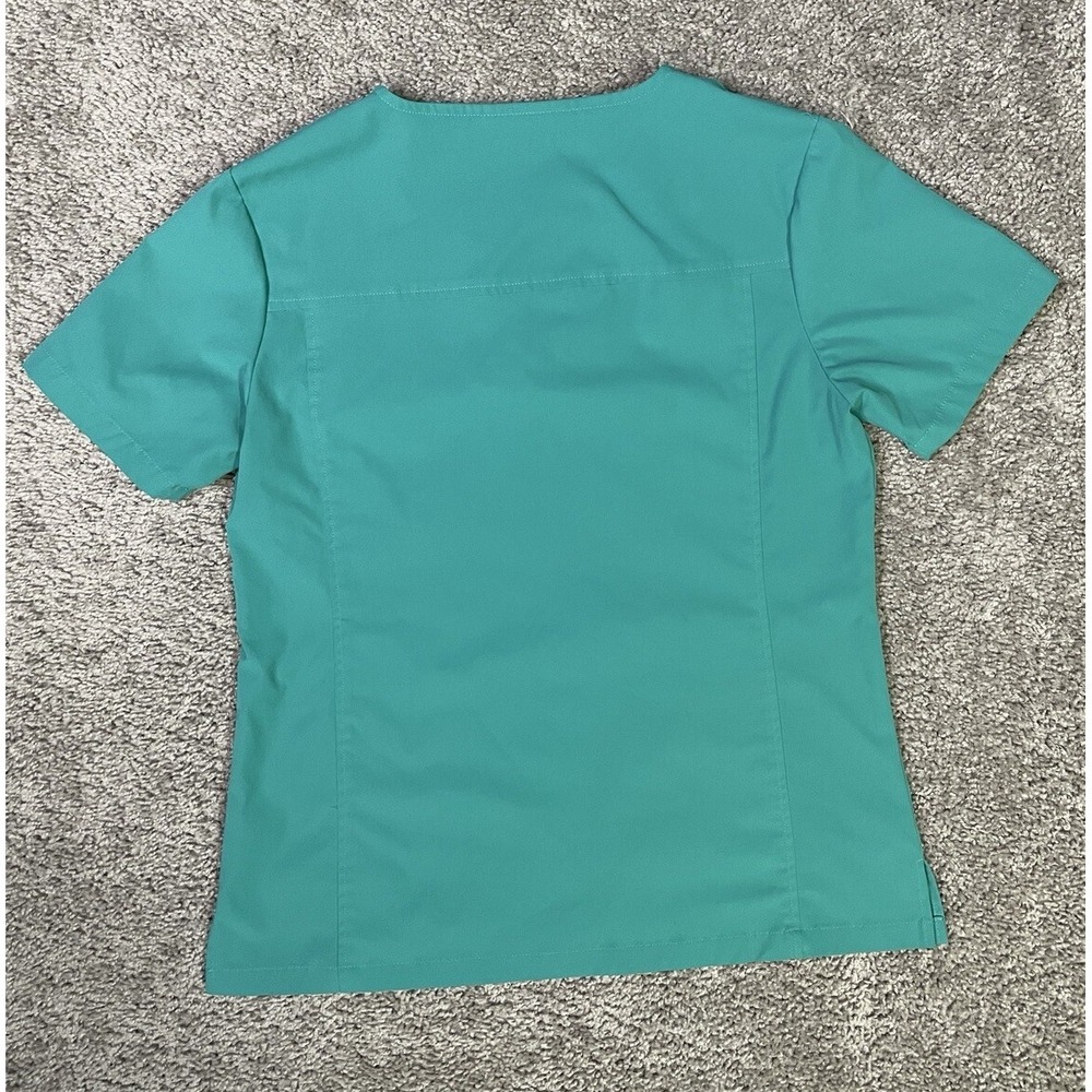 Medelita scrub top, BLUE/GREEN, women's‎ size S VISTA 210971 EUC - Picture 5 of 7